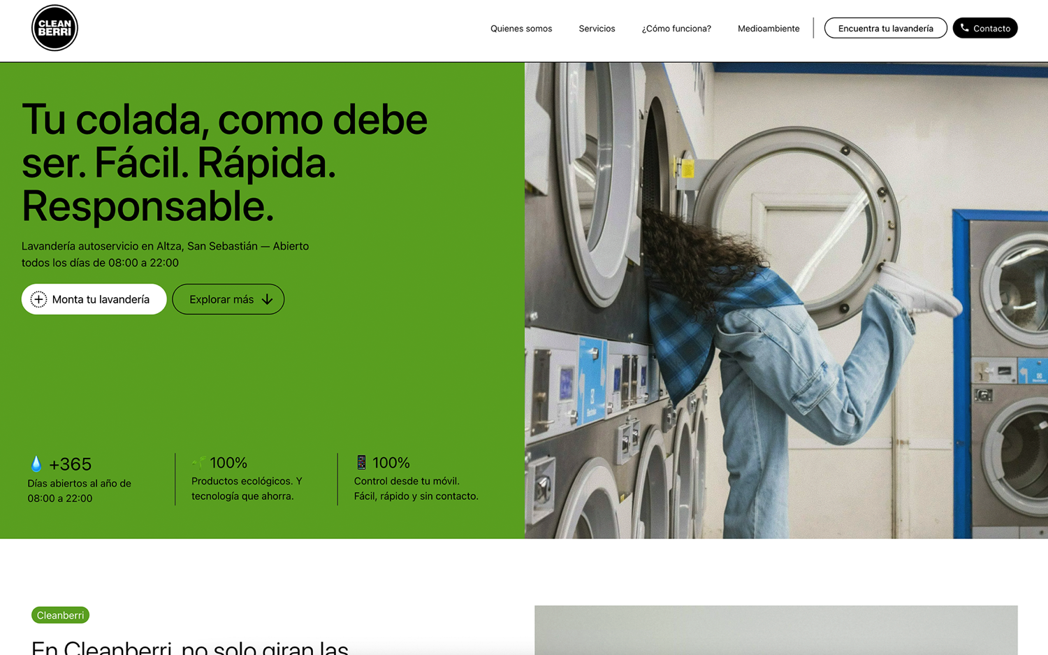 ▷ Ejemplo de página web para lavandería [A medida]