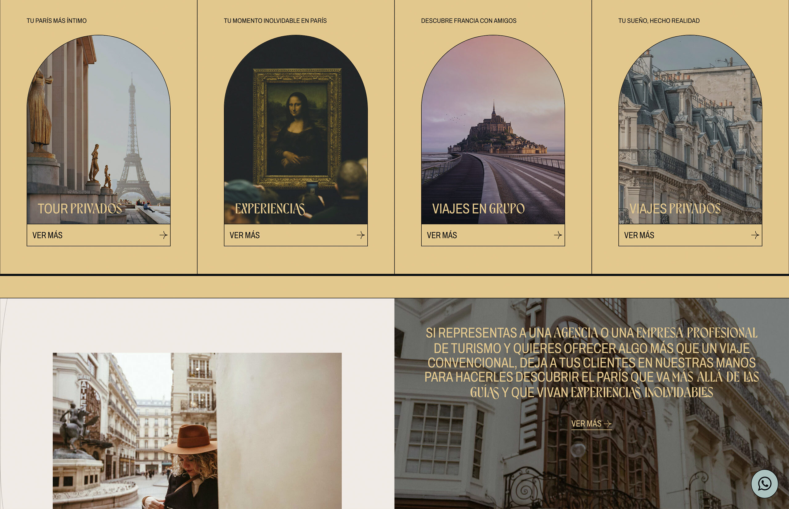 ▷ Ejemplo de página web para atelier de viajes boutique [A medida]