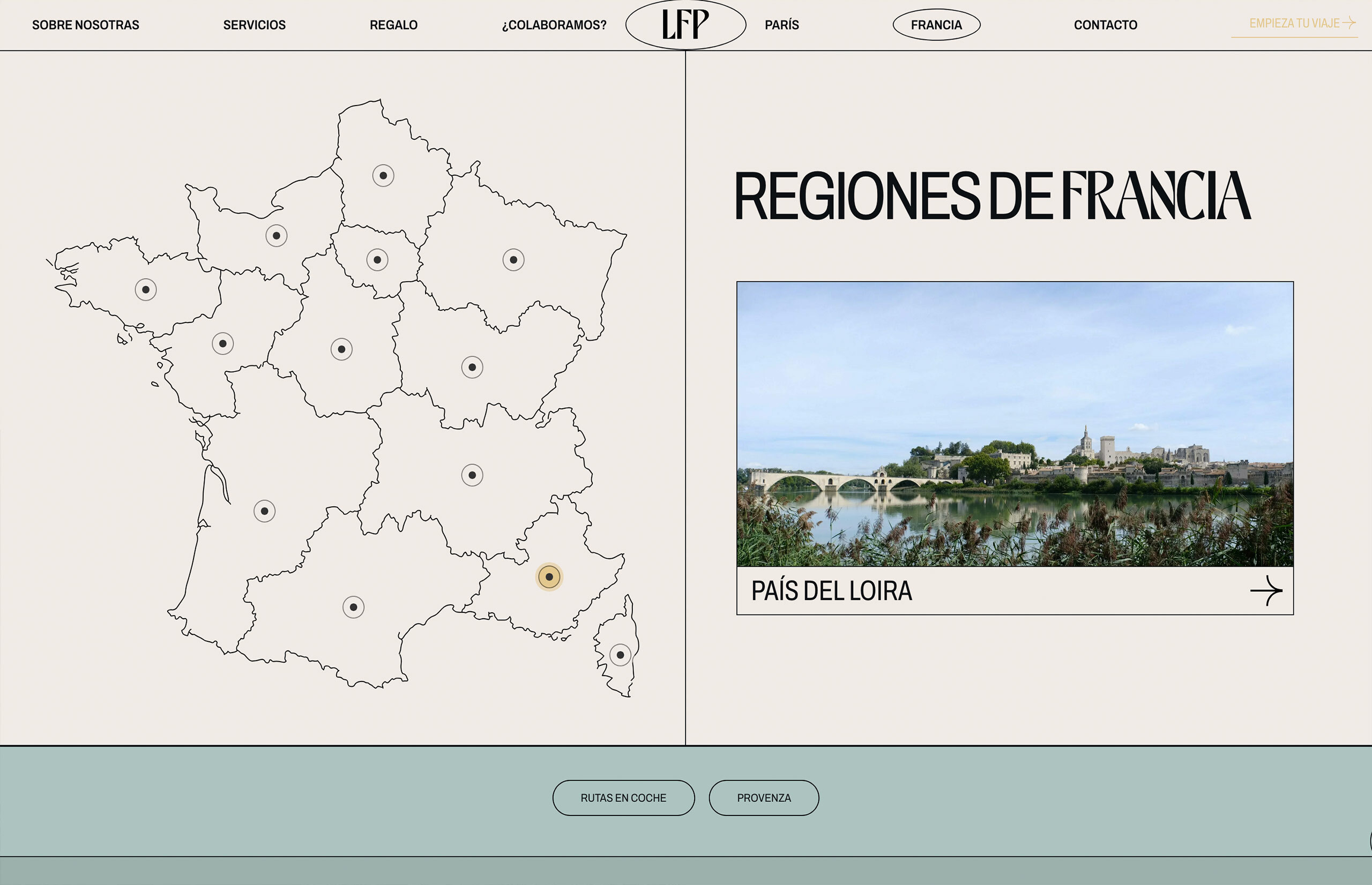 ▷ Ejemplo de página web para atelier de viajes boutique [A medida]