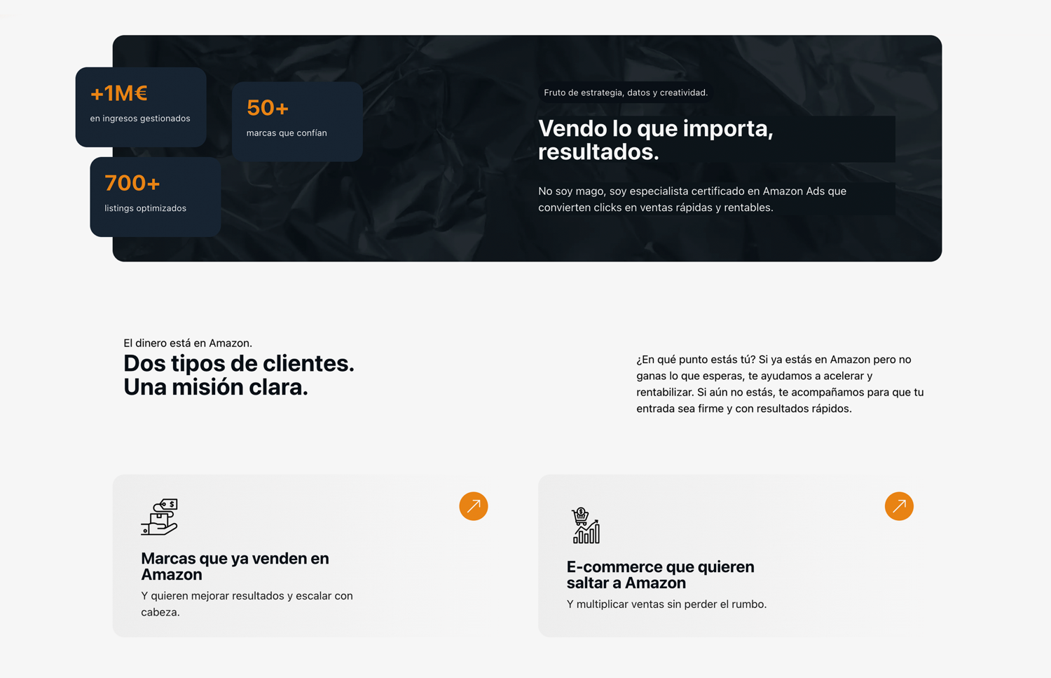 ▷ Ejemplo de página web para consultoría de ventas [A medida]
