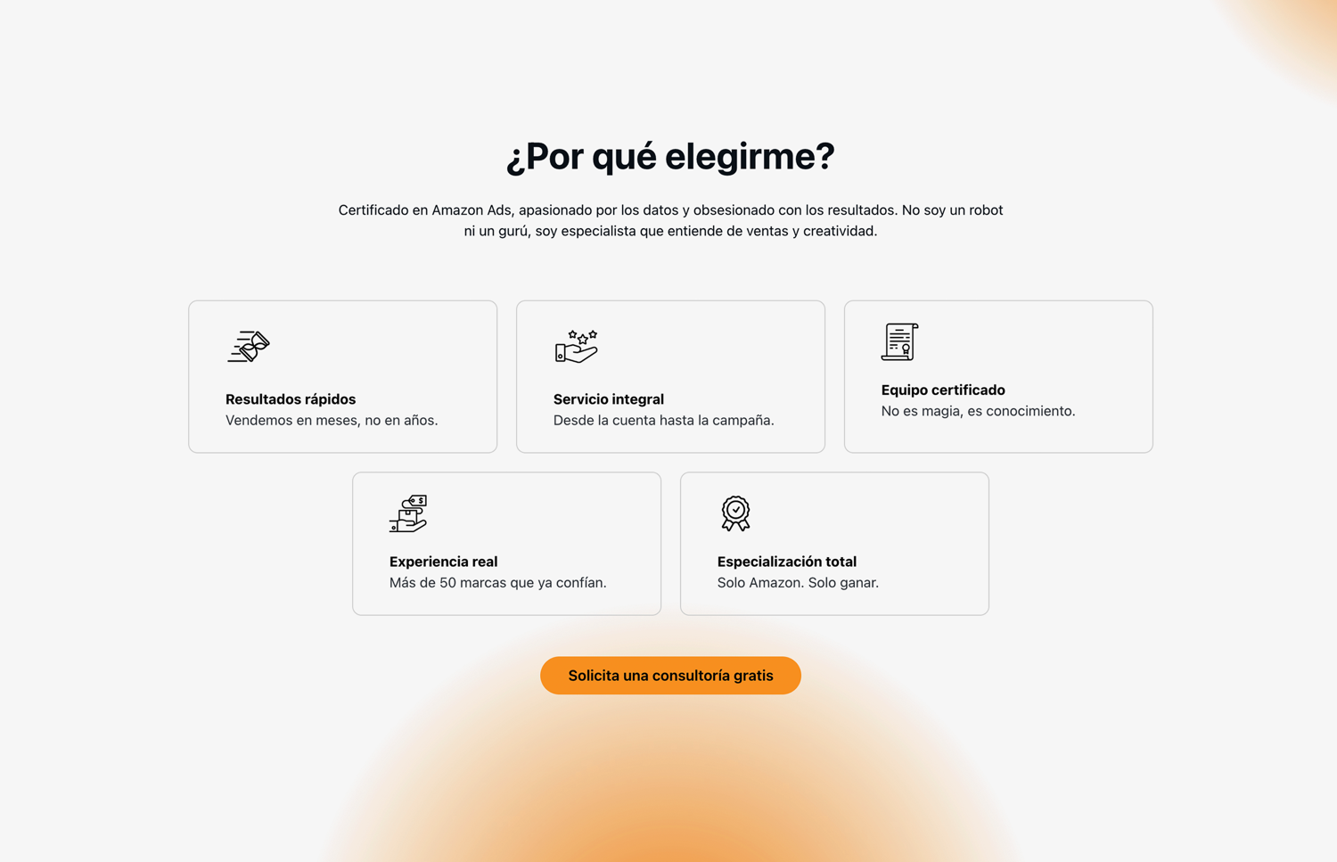 ▷ Ejemplo de página web para consultoría de ventas [A medida]