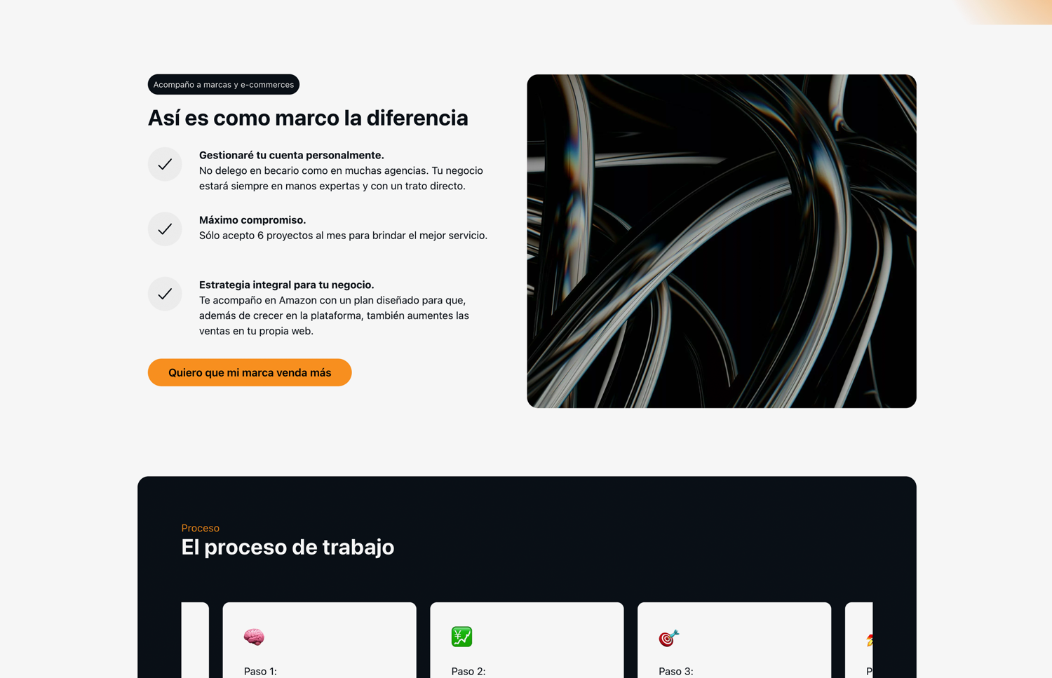 ▷ Ejemplo de página web para consultoría de ventas [A medida]