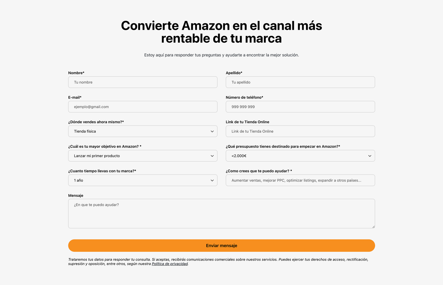 ▷ Ejemplo de página web para consultoría de ventas [A medida]