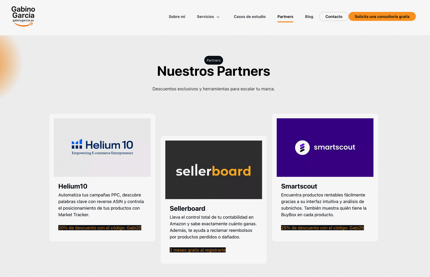 ▷ Ejemplo de página web para consultoría de ventas [A medida]