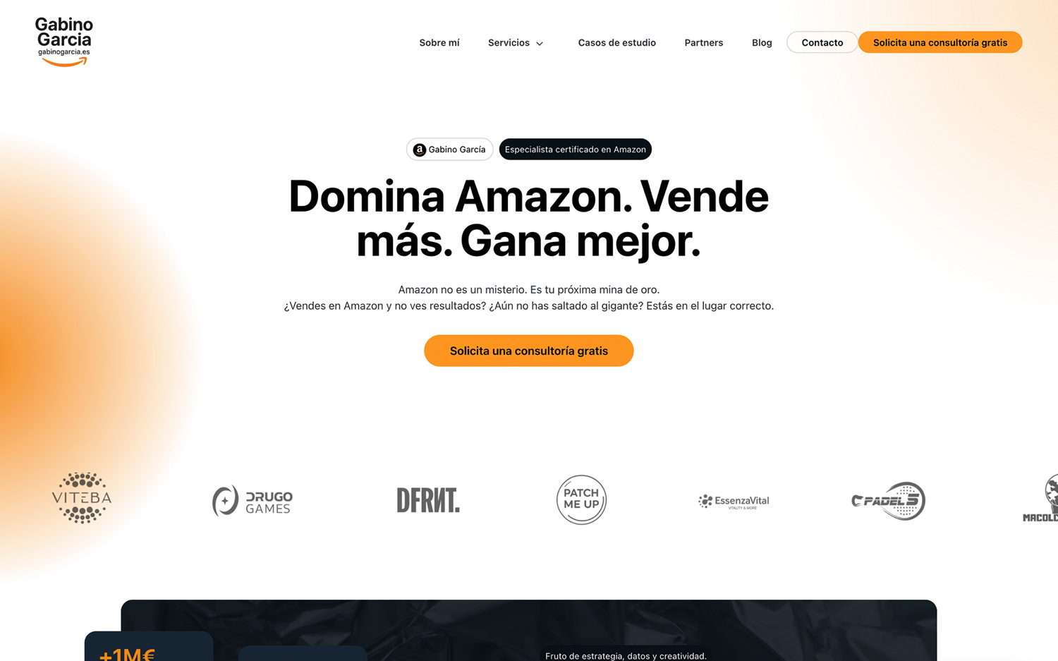 ▷ Ejemplo de página web para consultoría de ventas [A medida]