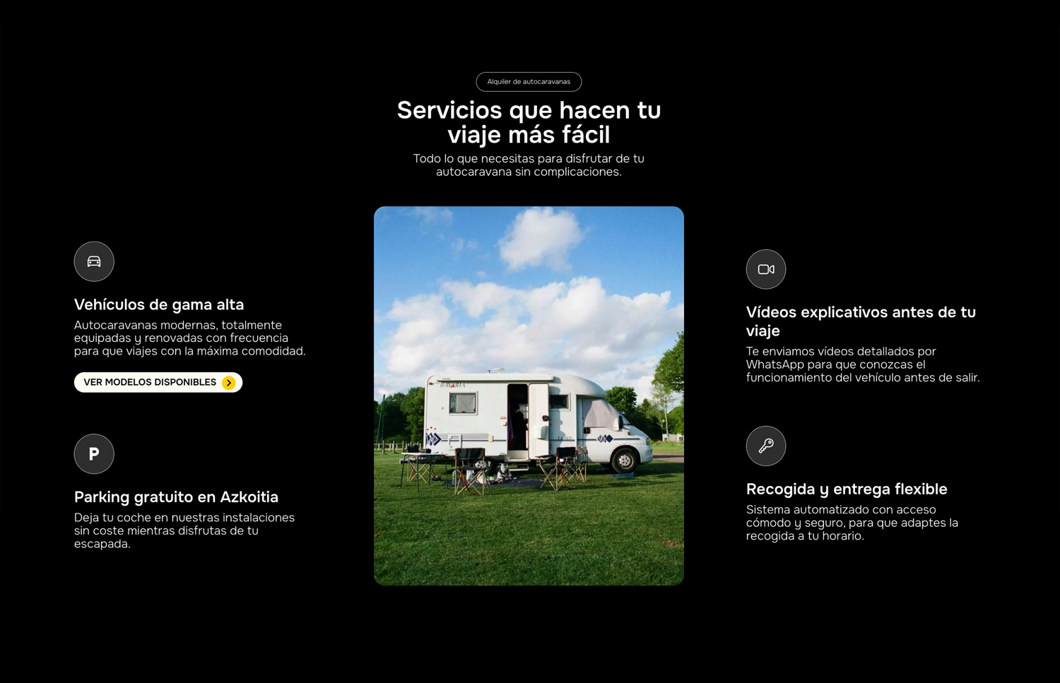 ▷ Ejemplo de página web para alquiler de autocaravanas [A medida]