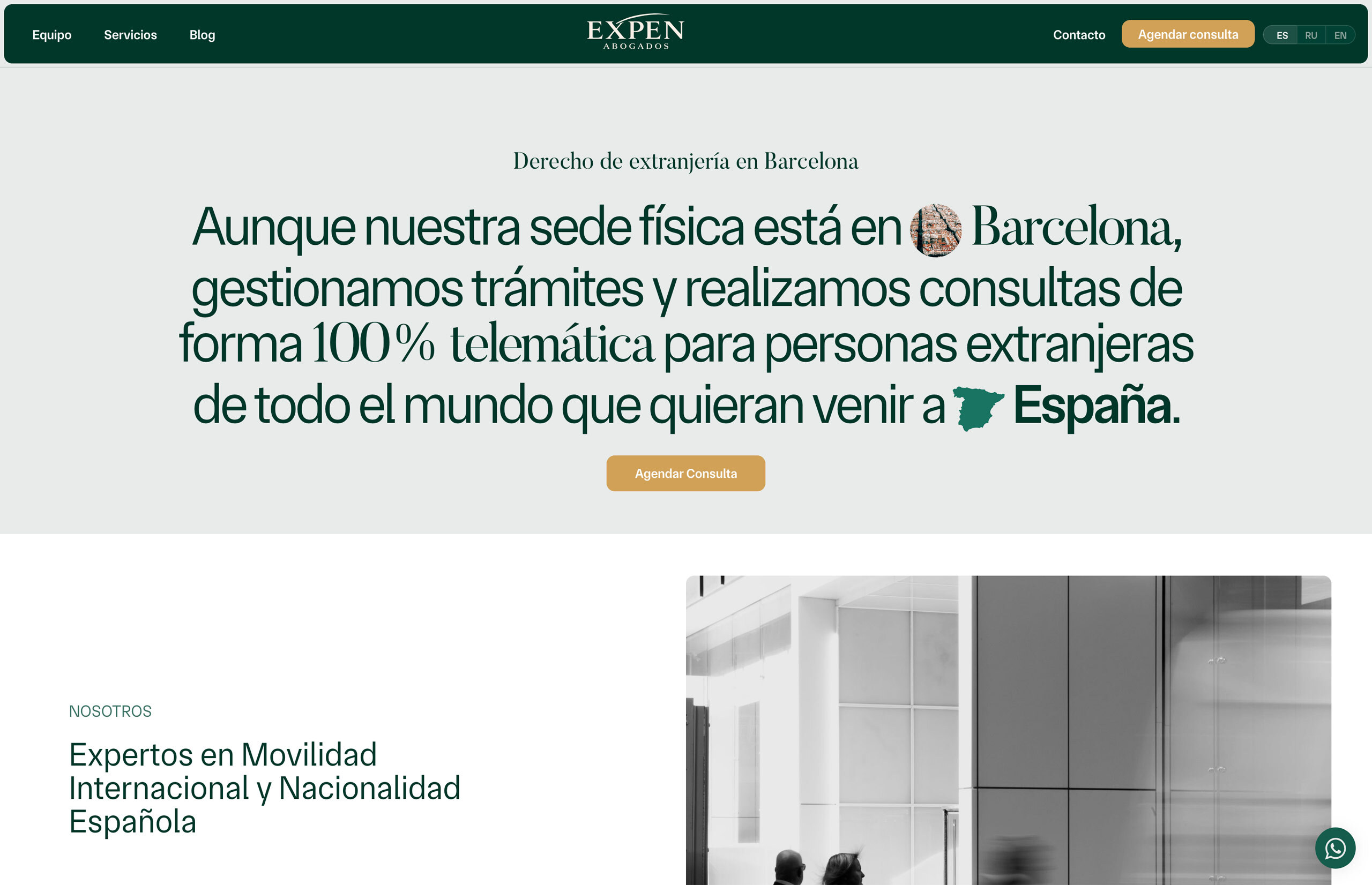 ▷ Ejemplo de página web para abogados [A medida]